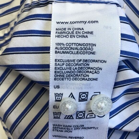 3/$25 TOMMY HILFIGER BUTTON DOWN SHIRT SIZE 8 - Picture 5 of 9